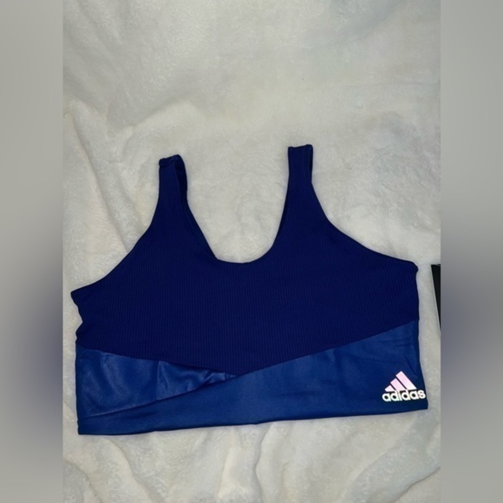 Adidas x Zoé Saldana Blue Sports Bra
